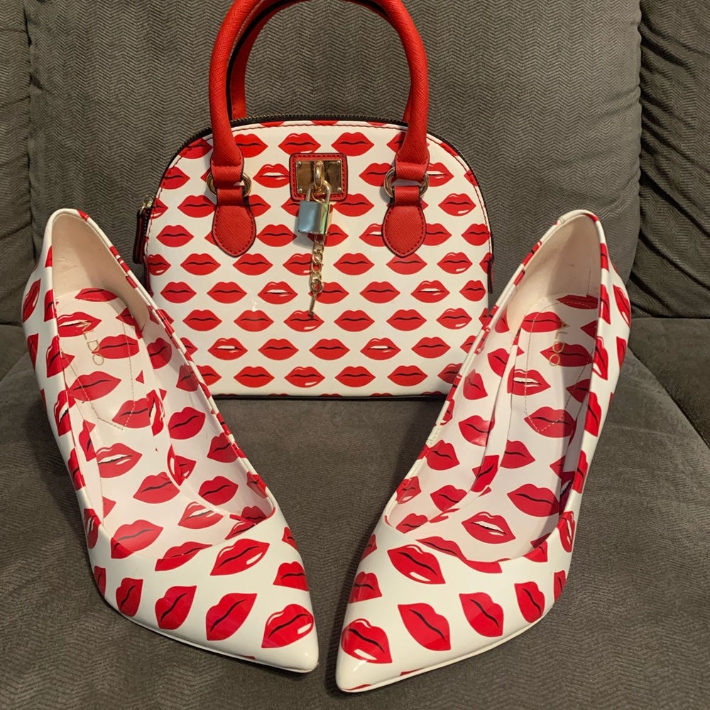 RARE Aldo 💋 set- heels and purse